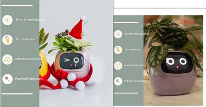 Smart AI Planter with Expressions and Sensors