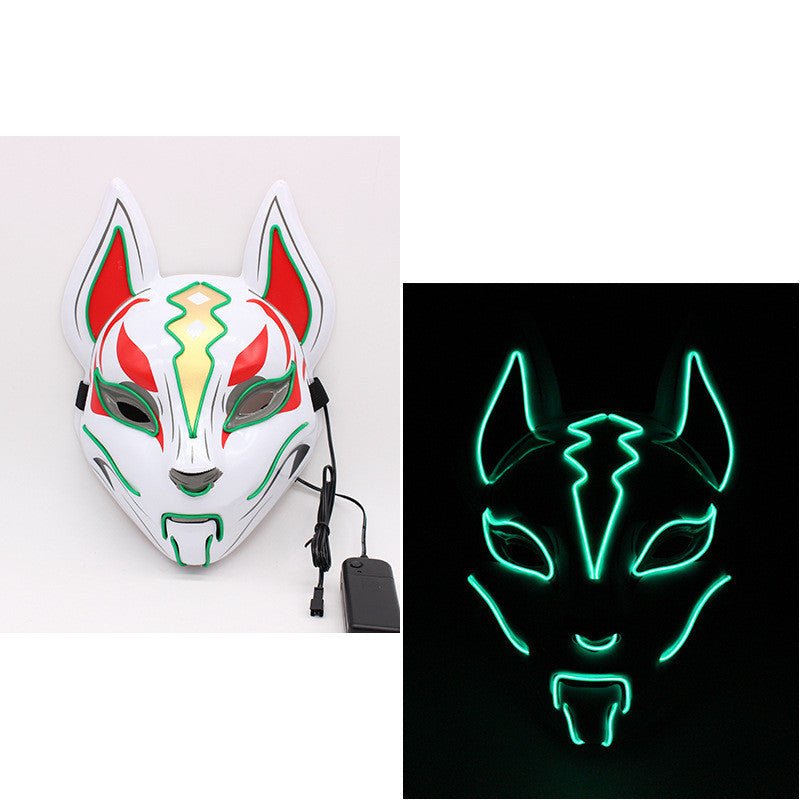 Glowing Cat Face Mask Demon Slayer Cosplay Props