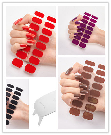 Waterproof Long Lasting Nail Stickers Letter Color