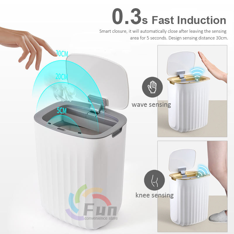 Smart Trash Can with Lid Automatic Induction