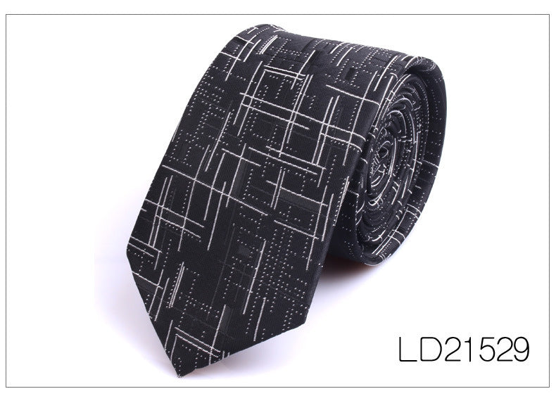 Men's 6cm Flower Graffiti Yarn-dyed Tie