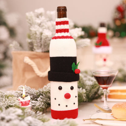 Christmas Wine Bottle Socks Decor