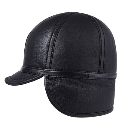 Casual Leather Men's Winter Sheepskin Thermal Hat