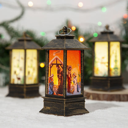 Christmas Santa Claus LED Oil Lamp Night Light