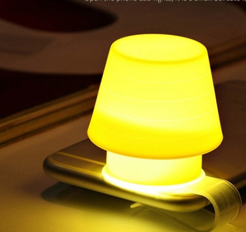 Mabor Stylish Cute Silicone Mobile Phone Holder Night Light Lamp Lampshade Gifts