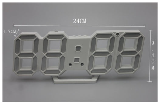ساعة حائط رقمية بتقنية LED ثلاثية الأبعاد