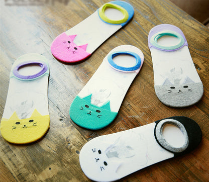 Cartoon Crystal Transparent Ankle Socks