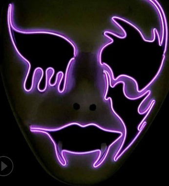 Halloween Skeleton LED Glow Mask