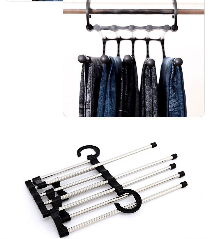 5 In 1 Multi-functional Stainless Steel Clothes Hangers