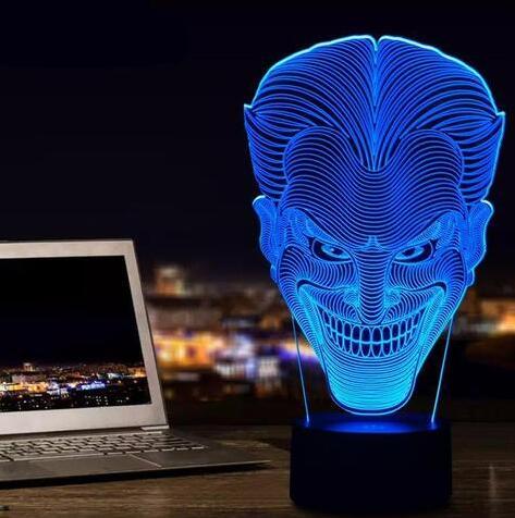 مصباح USB LED ملون ثلاثي الأبعاد