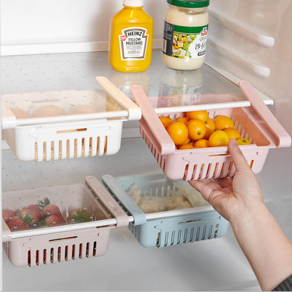 Stretchable Multifunction Refrigerator Storage Basket