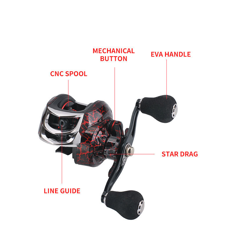 Baitcasting Fishing Reel with Magnetic Brake - Carp Pesca