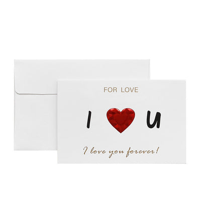 Red Heart Greeting Card Forever Love