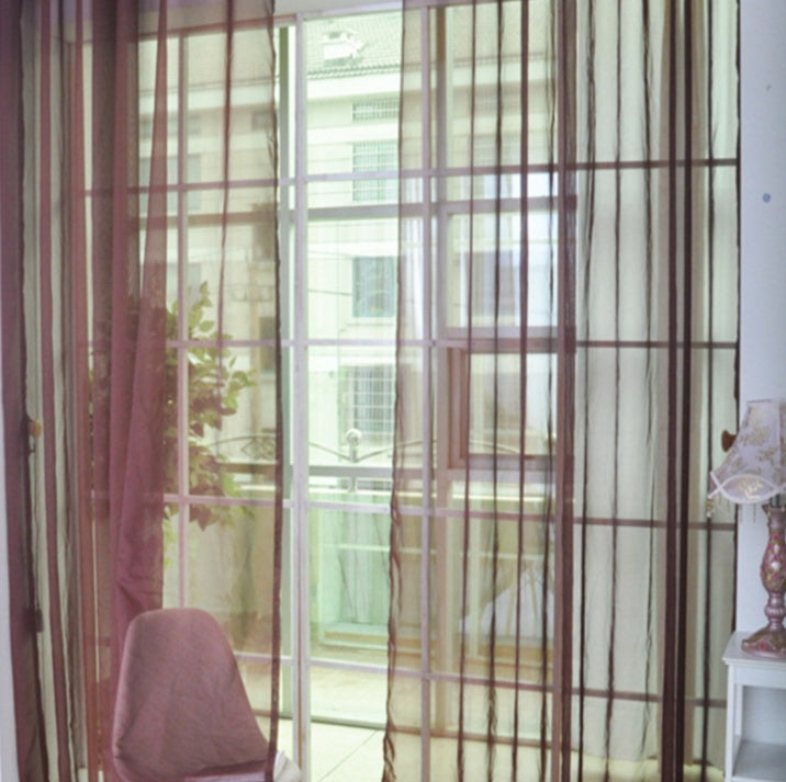 Solid Tulle Modern Sheer Curtains