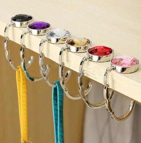 Portable Foldable Metal Purse Hook Handbag Hanger – 7 Colors