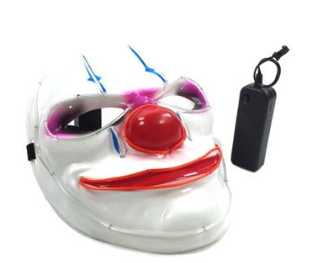 LED Glowing Joker Mask Halloween Rave Cosplay