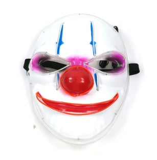 LED Glowing Joker Mask Halloween Rave Cosplay