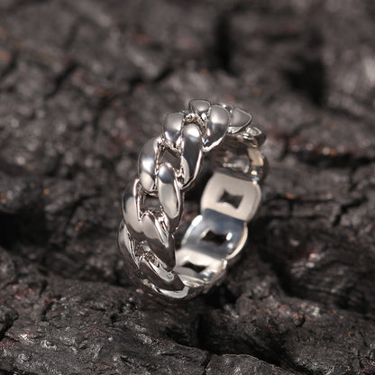Cuban Link Chain Hip Hop Couple Ring