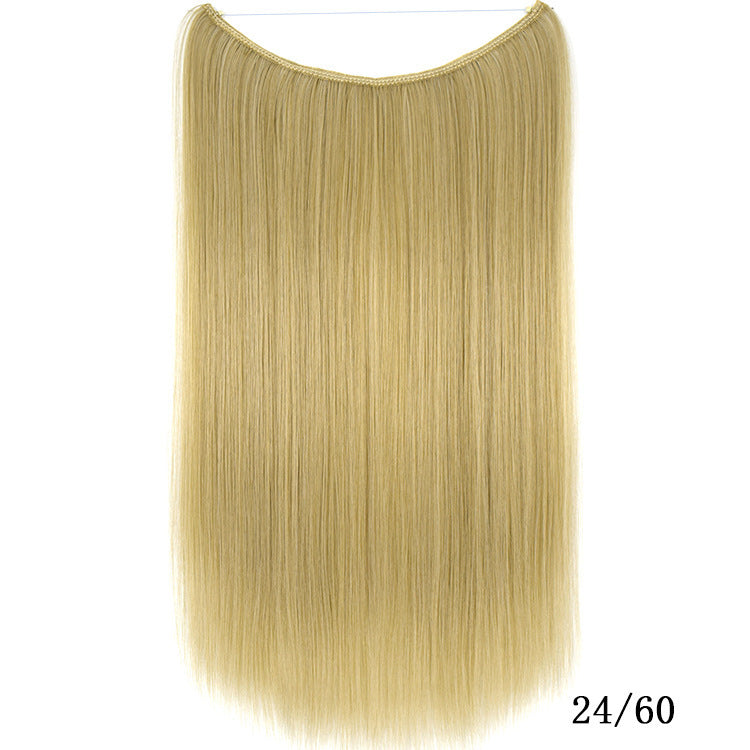 22 Inch Invisible Wire Hair Extensions Synthetic