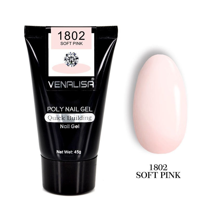 Venalisa Poly Nail Gel Kit - Transparent Crystal Camouflage Set