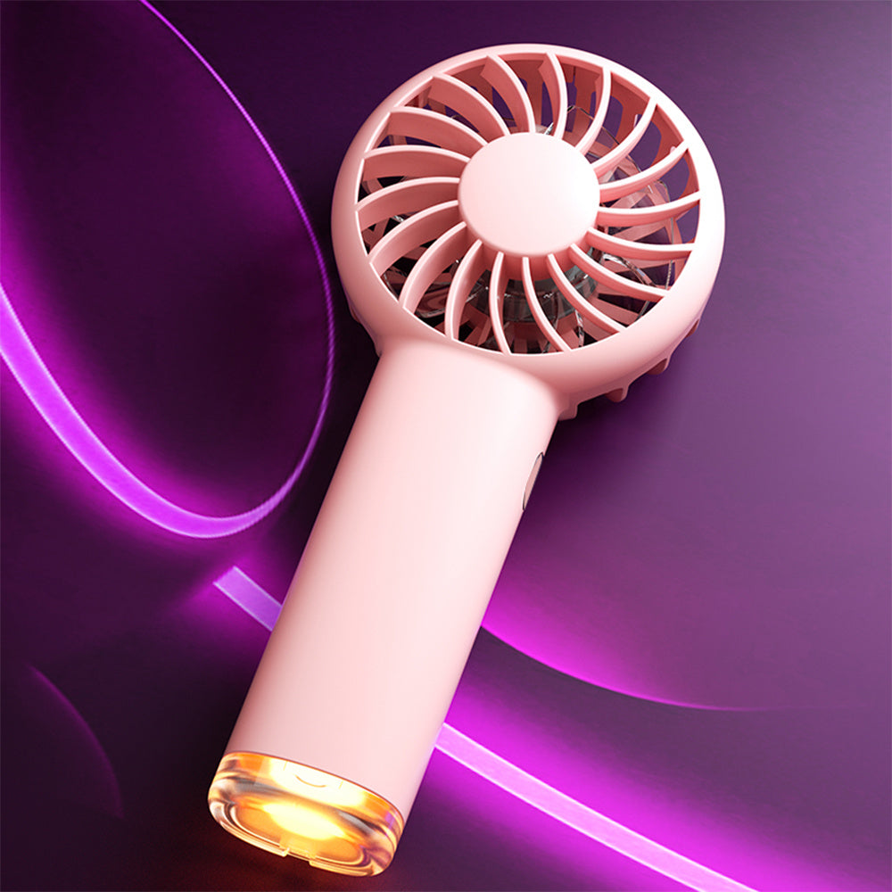Mini Handheld Fan Portable Charging Lamp