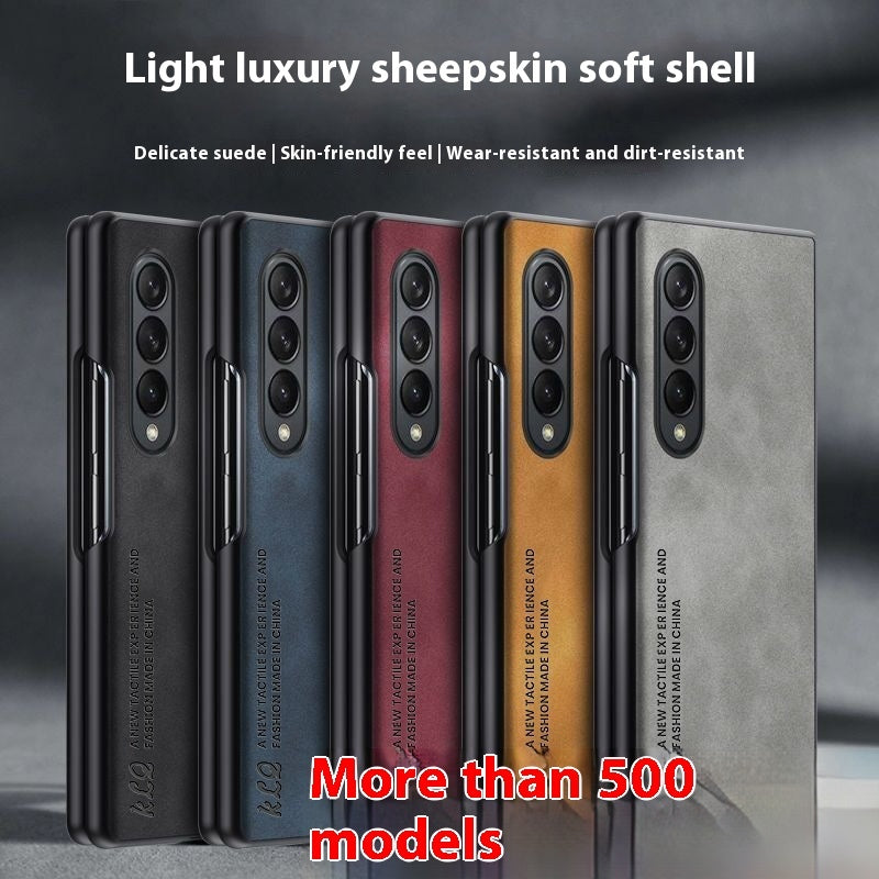 Z Flip6 Phone Case Foldable Screen Sheepskin Pattern
