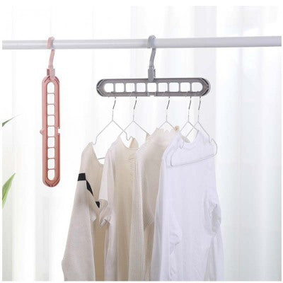 9-hole Space Saving Clothes Hanger Organizer