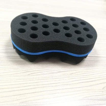 Wave-Shaped Sponge Hair Twist Brush