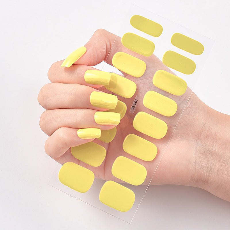 Waterproof Long Lasting Nail Stickers Letter Color