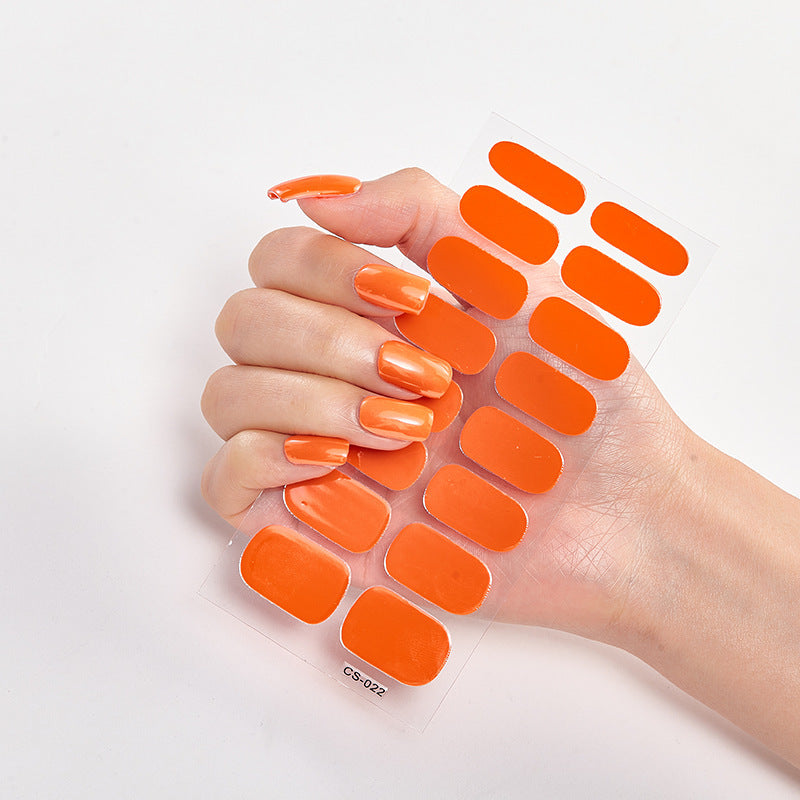 Waterproof Long Lasting Nail Stickers Letter Color