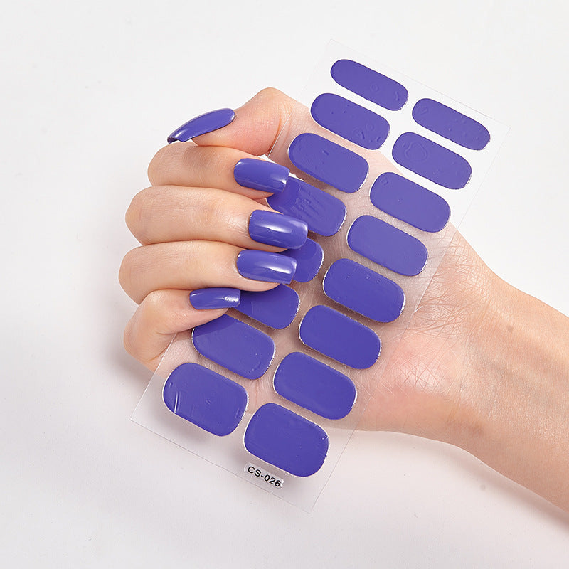 Waterproof Long Lasting Nail Stickers Letter Color