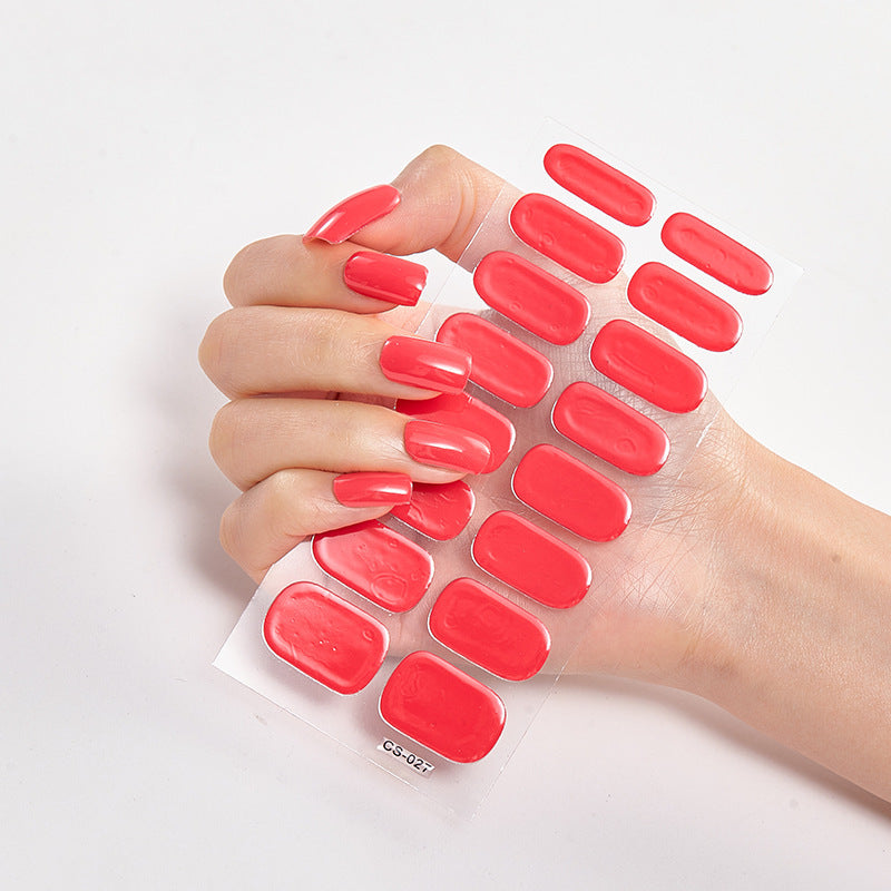 Waterproof Long Lasting Nail Stickers Letter Color