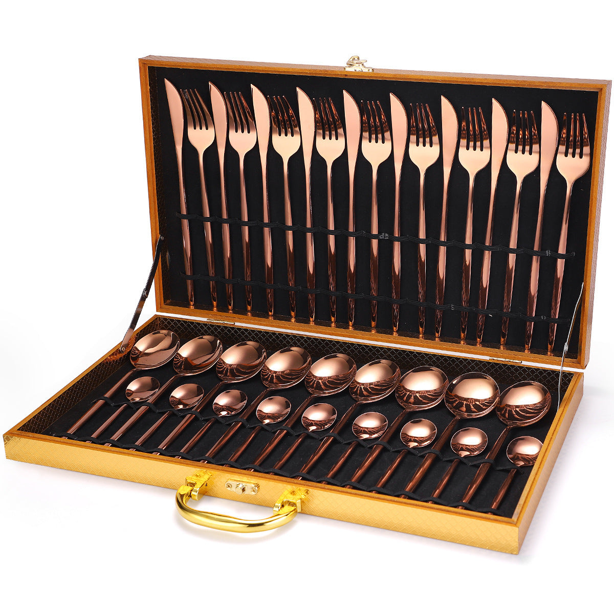 36-Piece Stainless Steel Tableware Set Gift Box