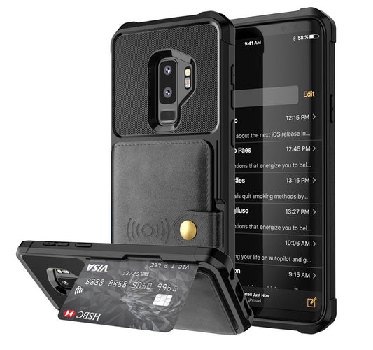 Apple Luxury PU Leather Wallet Flip Case for iPhone