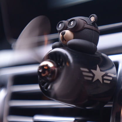 Aviator Bear Car Aromatherapy Ornament