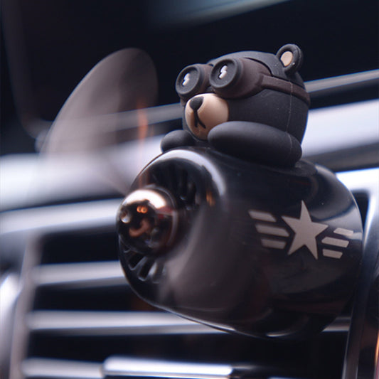 Aviator Bear Car Aromatherapy Ornament