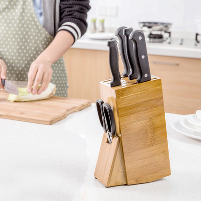 Bamboo Kitchen Knife Holder Storage Organizer