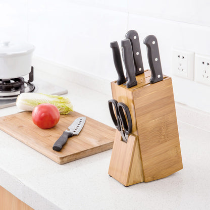 Bamboo Kitchen Knife Holder Storage Organizer