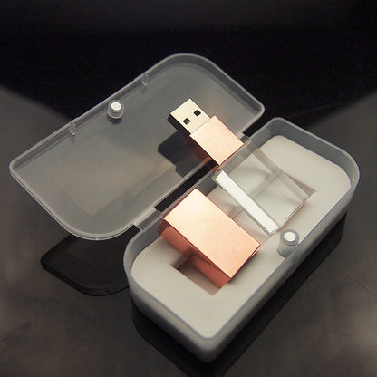 Crystal USB Flash Drive: Transparent Glass, Personalized and Creative