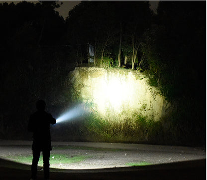 Super Bright Flashlight Zoomable USB Rechargeable Electric Torch