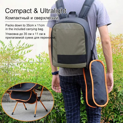 Ultralight Folding Camping Chair - Portable Outdoor Seat