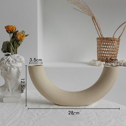 Simplicity Ceramic Vase Home Decor