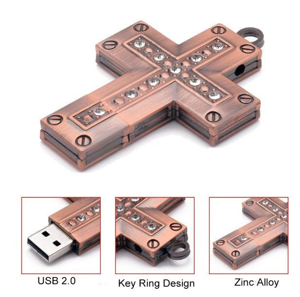 USB Flash Drive 32G Metal Cross