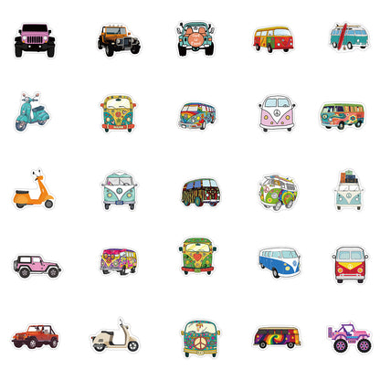 Hip-Hop Style Outdoor Bus Bike Graffiti Stickers Luggage Laptop Waterproof Without Leaving Glue Stickers