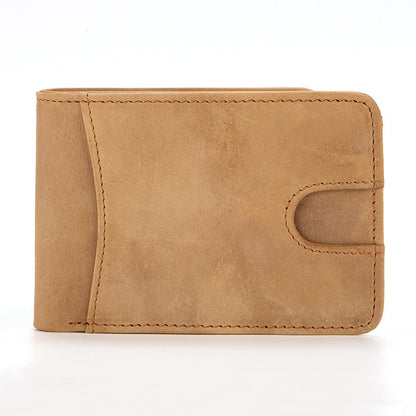 European and American RFID Men's Leather Wallet
