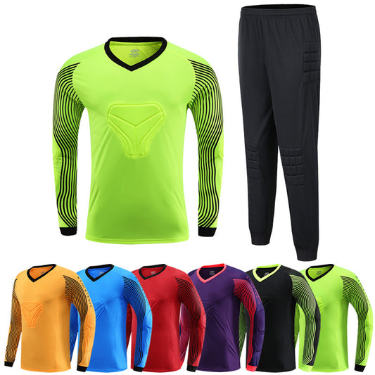 Thickened Goalkeeper Jersey & Shorts Set – Long & Short Sleeve Options
