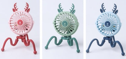 Portable USB Stroller Fan Baby Car Seat Accessory