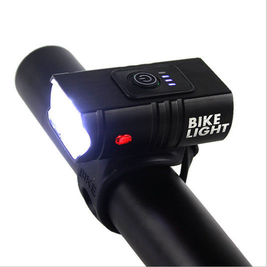 Red LED Bicycle Headlight with Warning Display