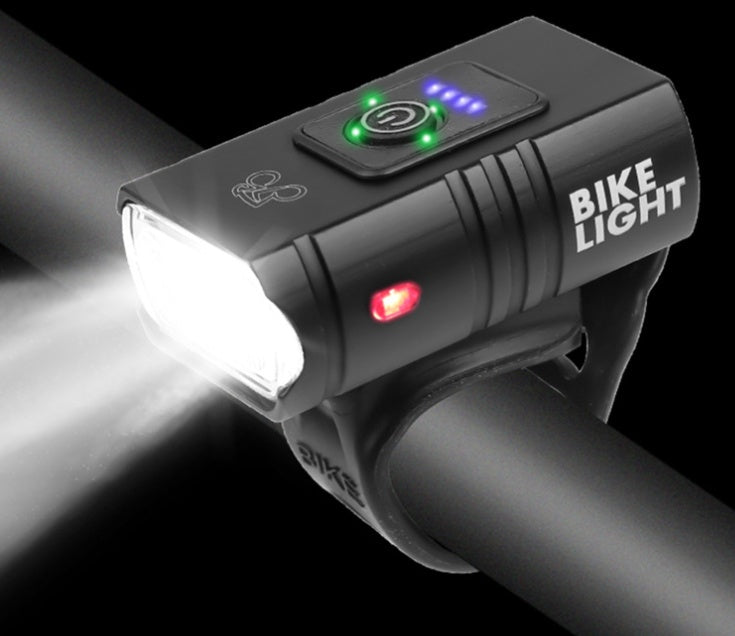 Red LED Bicycle Headlight with Warning Display