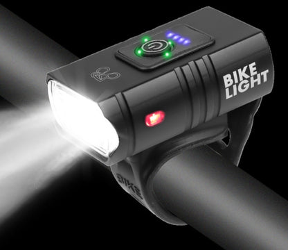 Red LED Bicycle Headlight with Warning Display